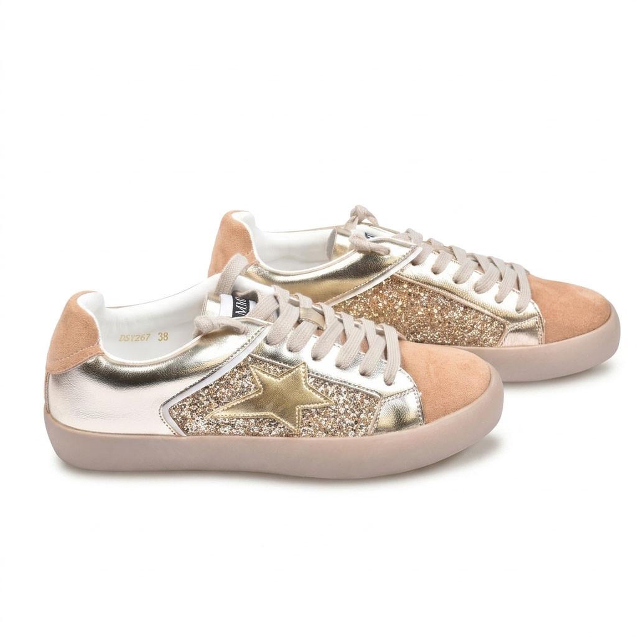 Voir la diapositive 3 : OZABI OZABI Sneakers Glitter Femme Étoile Plateforme MMXXIV