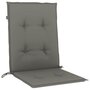 Voir la diapositive 5 : VIDAXL Coussins de chaise a dossier bas lot de 2 gris fonce melange