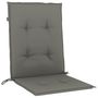 Voir la diapositive 5 : VIDAXL Coussins de chaise a dossier bas lot de 2 gris fonce melange