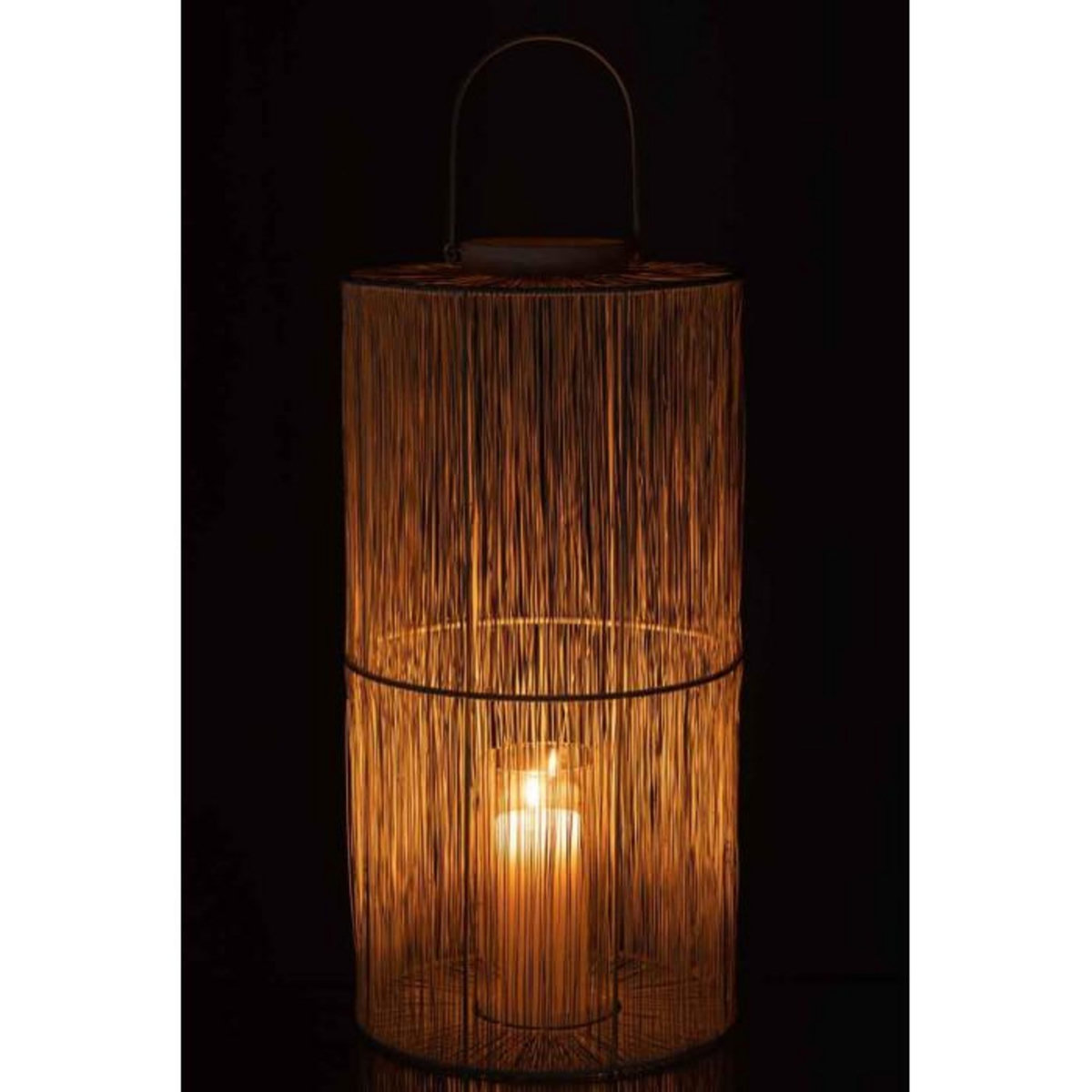 Paris Prix Lanterne Déco en Métal  Vivena  60cm Blanc Mat