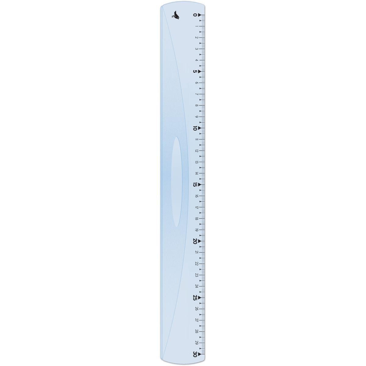 AUCHAN Règle plate plastique extra résistante 30cm coloris aléatoire