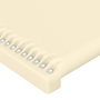 Voir la diapositive 4 : VIDAXL Tetes de lit 2 pcs Creme 100x5x78/88 cm Similicuir