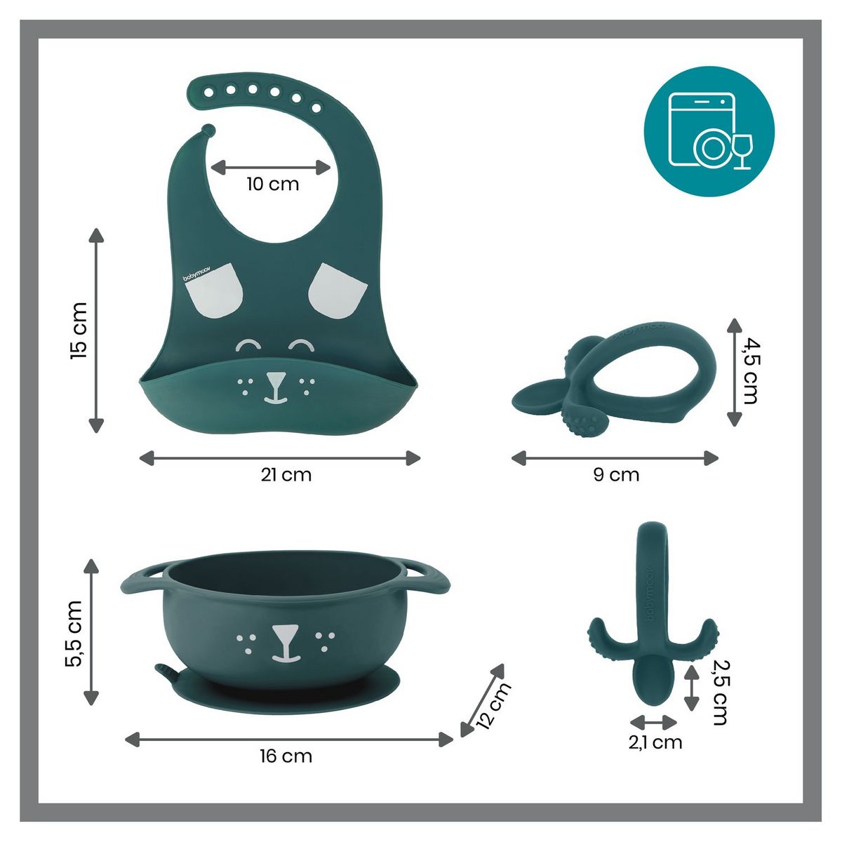 BABYMOOV Kit repas en silicone FIRST'ISY