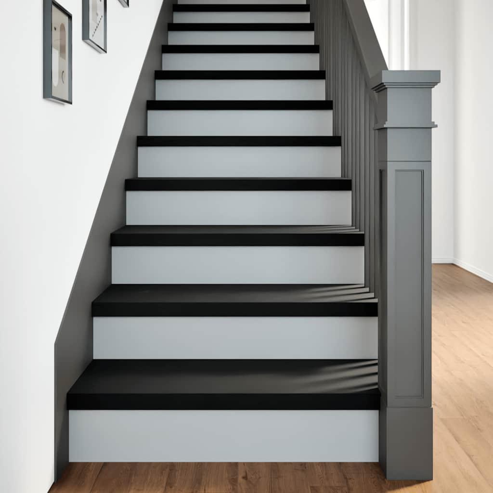 VIDAXL Marches d'escalier 8 pcs marron fonce 80x30x2 cm chene massif