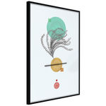 Paris Prix Affiche Murale Encadrée  Geometric Installation with a Plant. Coloris disponibles : Noir, Jaune