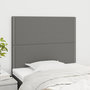 Voir la diapositive 1 : VIDAXL Tetes de lit 2 pcs Gris fonce 100x5x78/88 cm Tissu