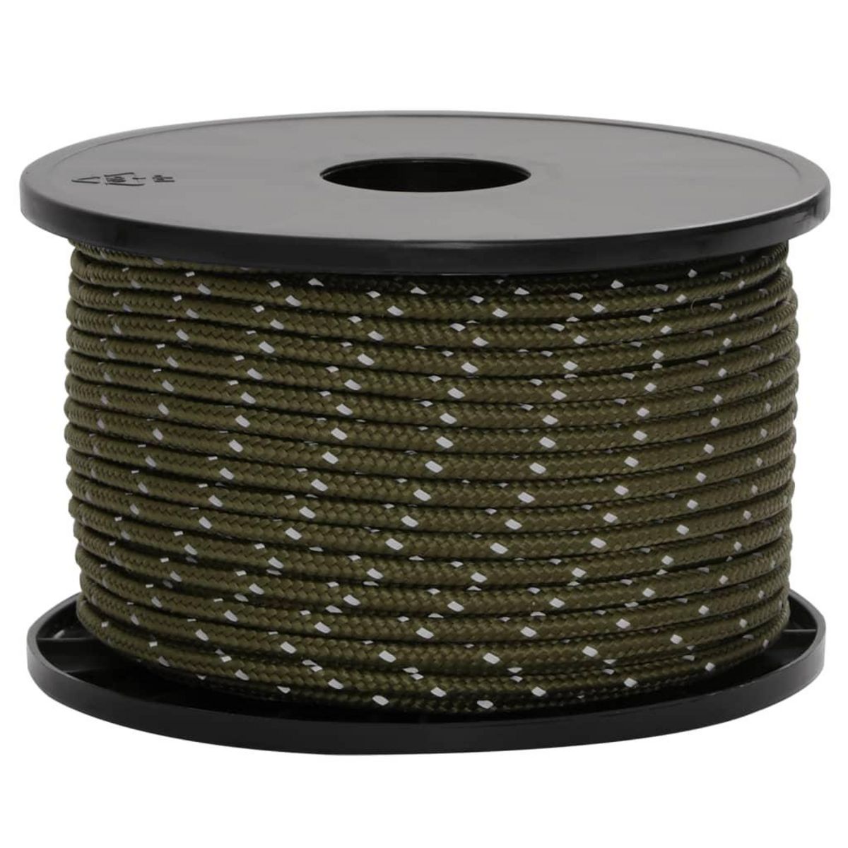 VIDAXL Corde de haubanage de tente avec bandes reflechissantes et cles