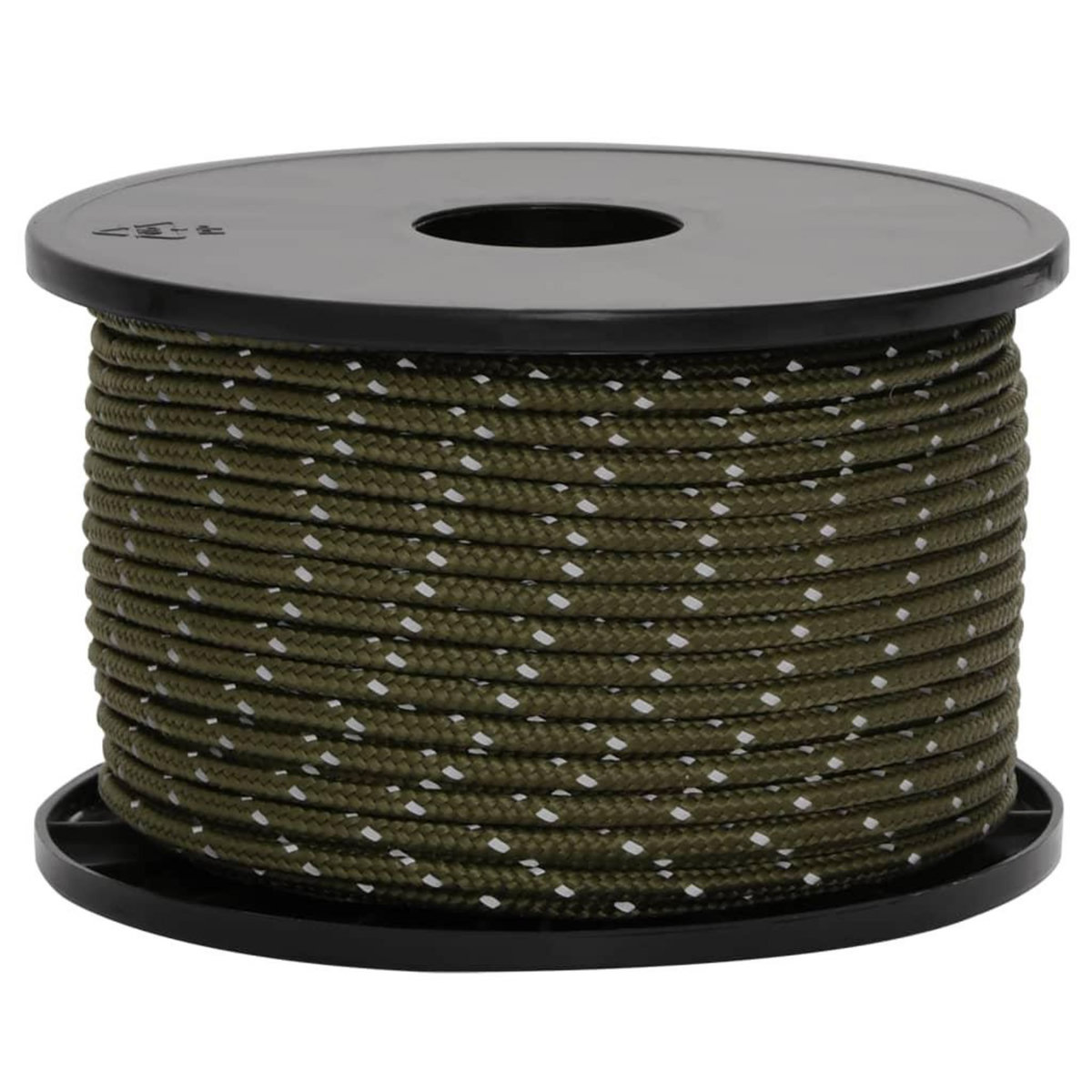 VIDAXL Corde de haubanage de tente avec bandes reflechissantes et cles