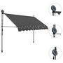 Voir la diapositive 3 : VIDAXL Auvent manuel retractable avec LED 250 cm Anthracite