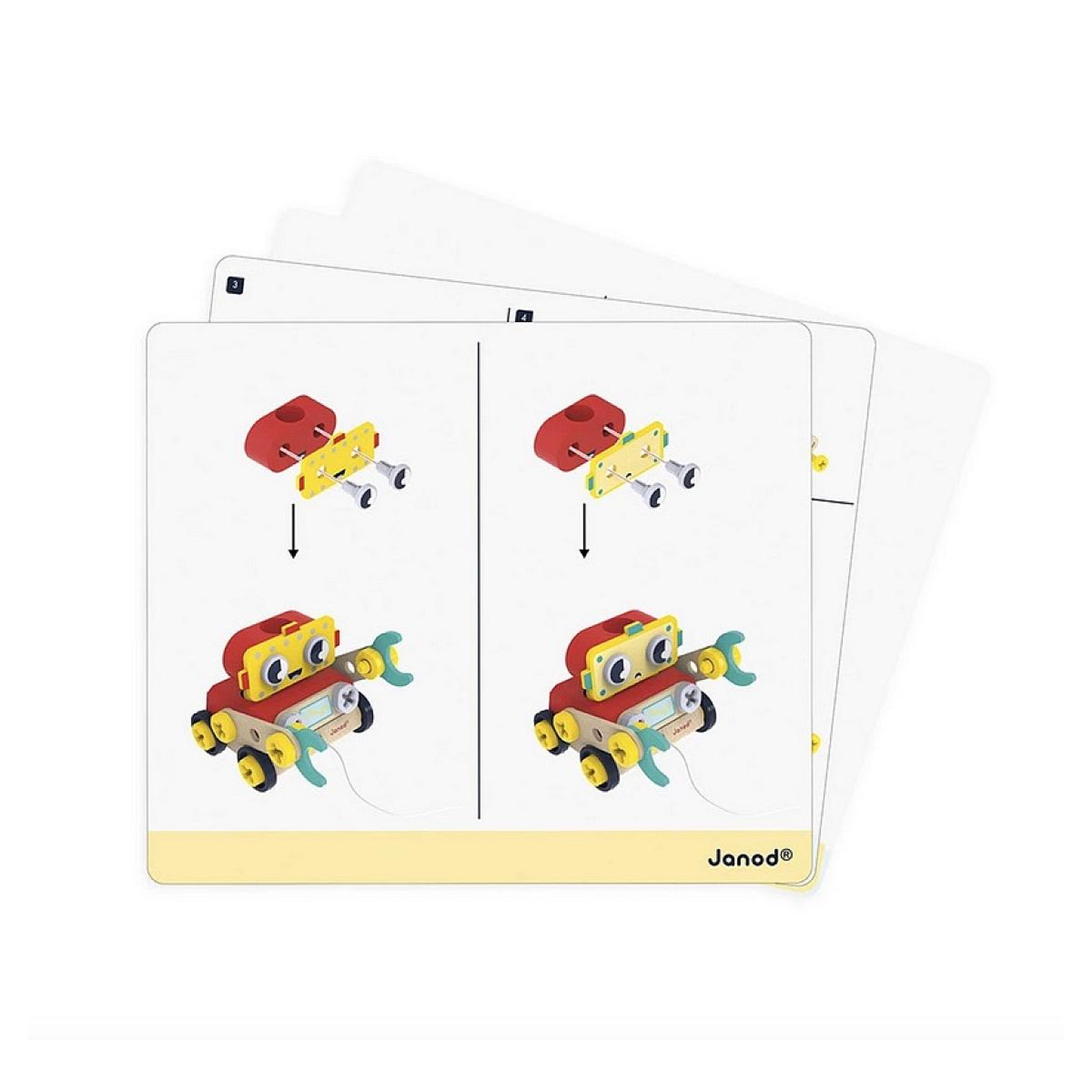 Voir la diapositive 3 : Juratoys-Janod Robot Brico Kids - Jeu de construction