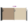 Voir la diapositive 5 : VIDAXL Auvent lateral retractable taupe 100x300 cm