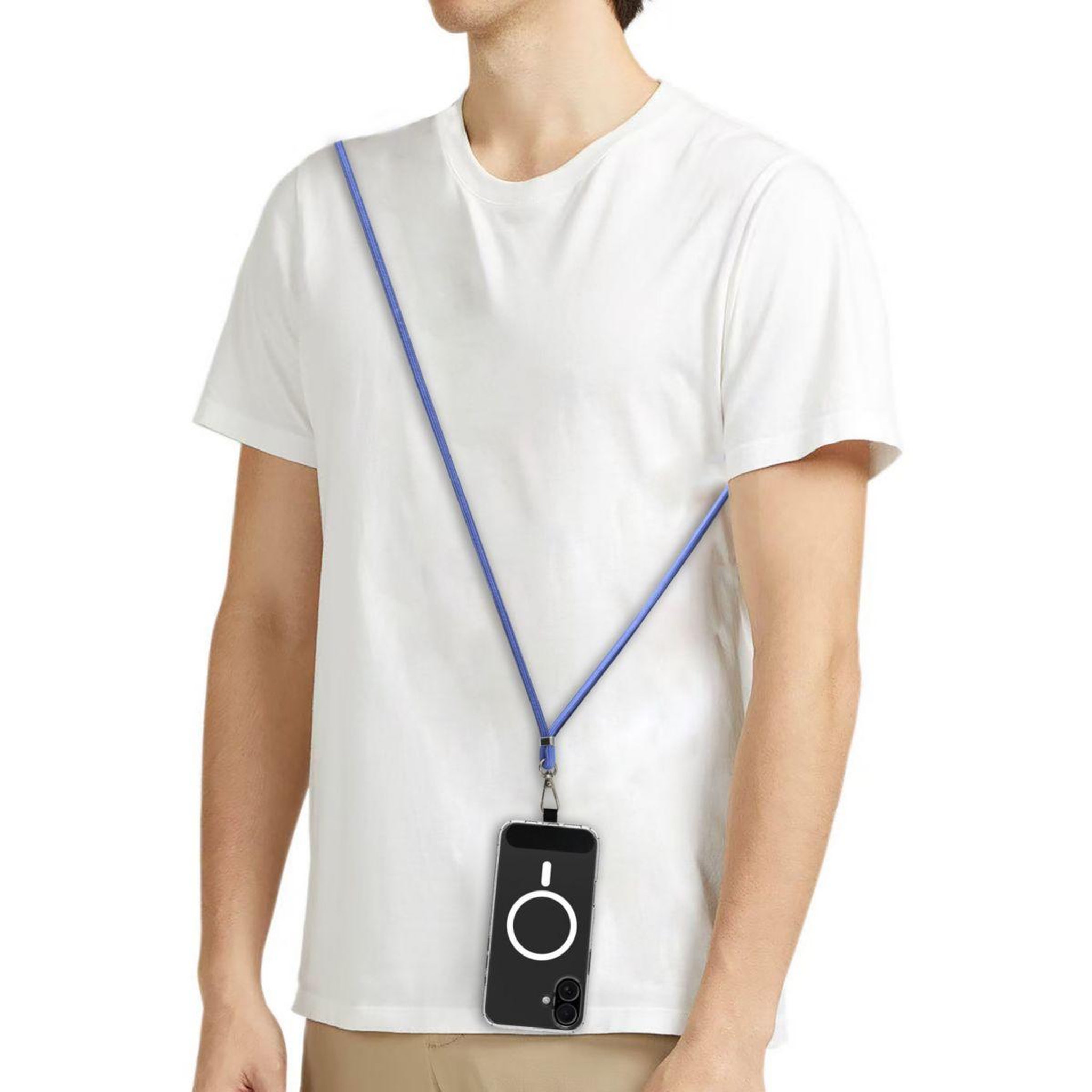 Voir la diapositive 4 : ESSENTIEL B Cordon téléphone amovible violet doux