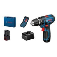 BOSCH Kit 2 Outils Bosch Professional Visseuse a chocs/boulonneuse GDX 18V-200  + Perceuse a percussion GSB 18V-55 + L-CASE - 06019J220 pas cher 