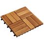 Voir la diapositive 2 : VIDAXL Kit de tuiles de plancher en acacia 30 x 30 cm 20 pcs
