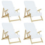 Voir la diapositive 2 : VIDAXL Serviettes de plage 4 pcs blanc 60x135 cm tissu 400 GSM