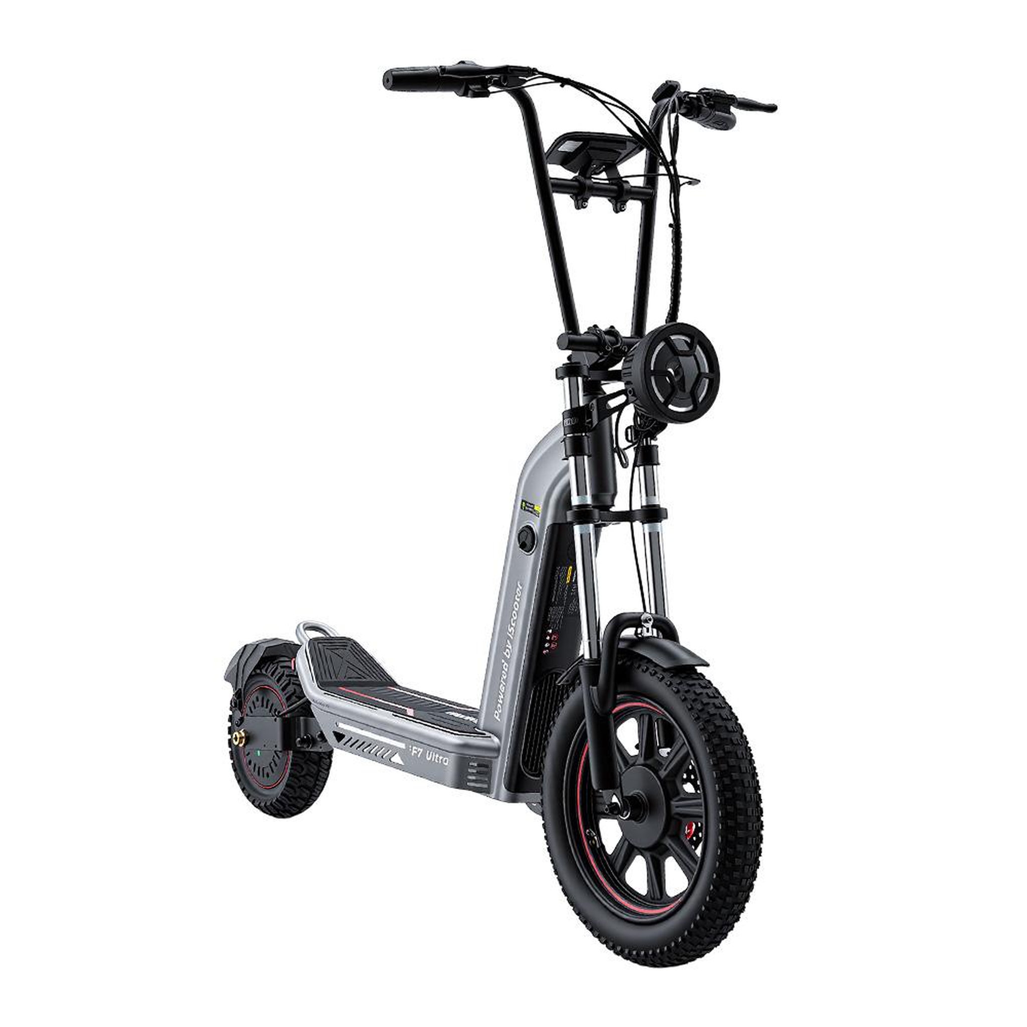 Voir la diapositive 2 : ISCOOTER Trottinette électrique tout-terrain iscooter f7ultra, 1040wh, double suspension, gris