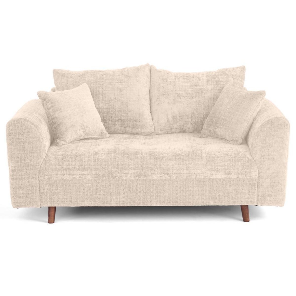 LISA DESIGN Rune - canapé droit 2 places en velours texturé