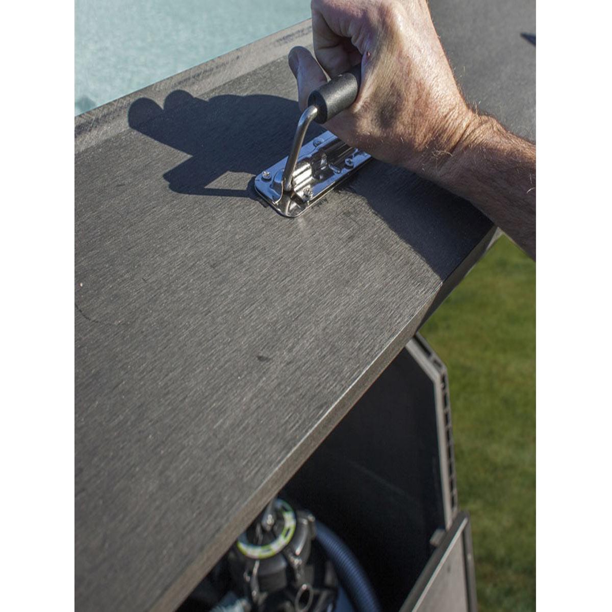 Voir la diapositive 4 : GRE Coffre de filtration piscine composite hauteur 0,89 m - Gré