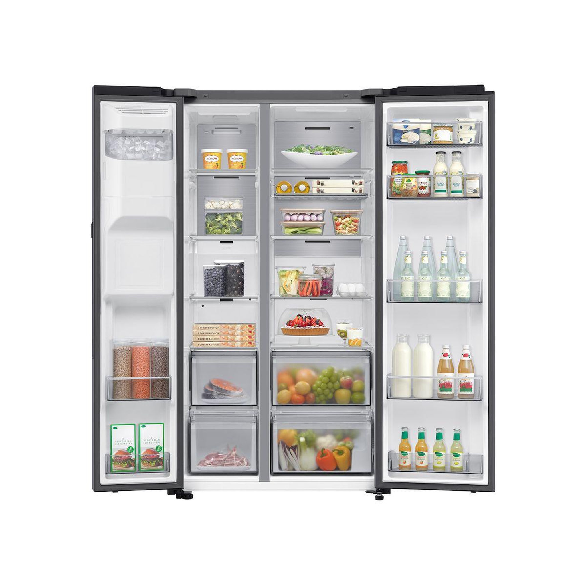 Voir la diapositive 2 : Samsung Réfrigérateur américain rs80f66kbt bespoke ai