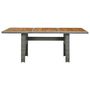 Voir la diapositive 2 : VIDAXL Table de jardin Gris clair Resine tressee et bois d'acacia