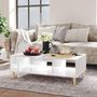 Voir la diapositive 3 : VIDAXL Table basse blanc brillant 103,5x60x35 cm bois d'ingenierie