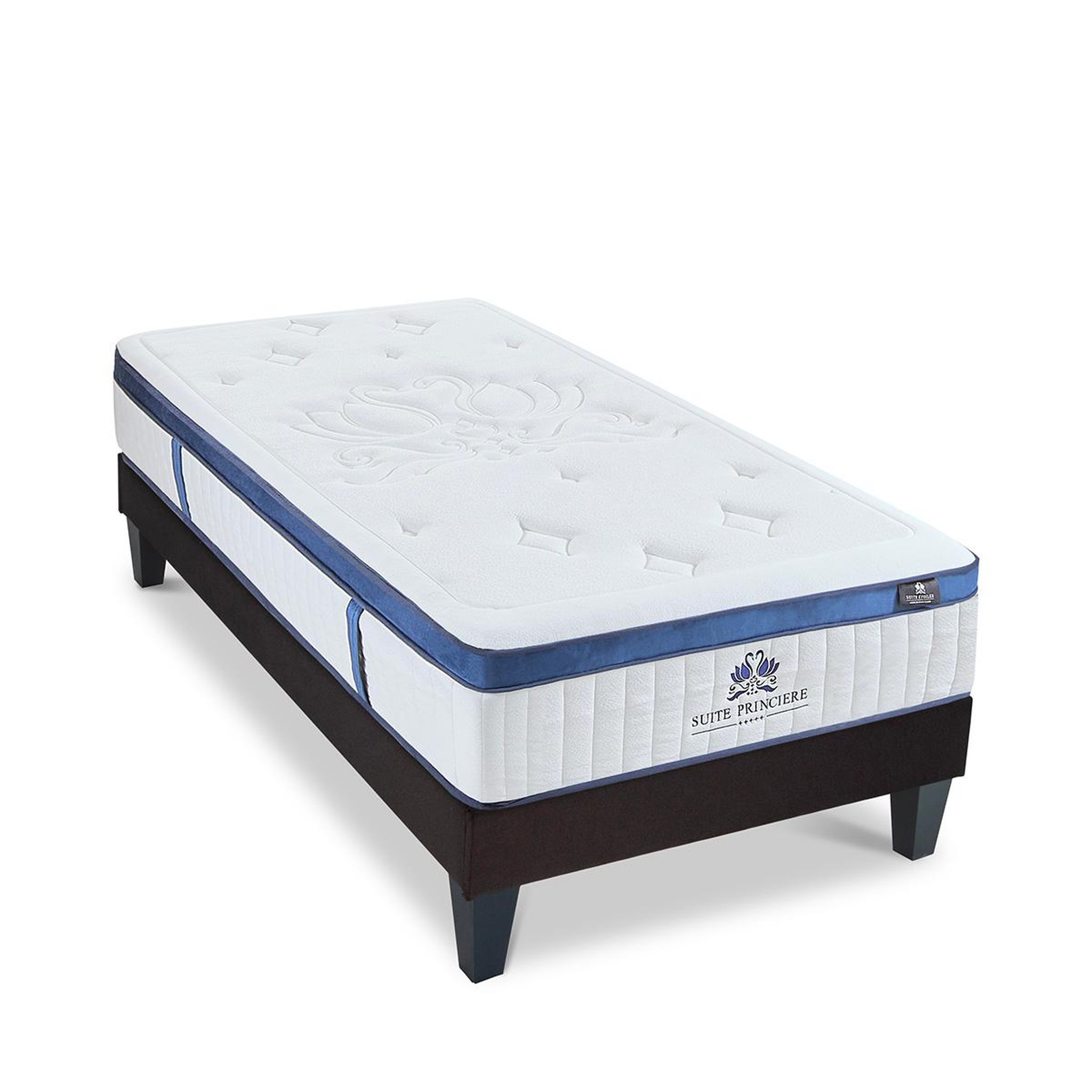 Voir la diapositive 1 : SUITE ETOILEE Suite etoilee | ensemble suite princiere | matelas micro-ressorts + sommier bois