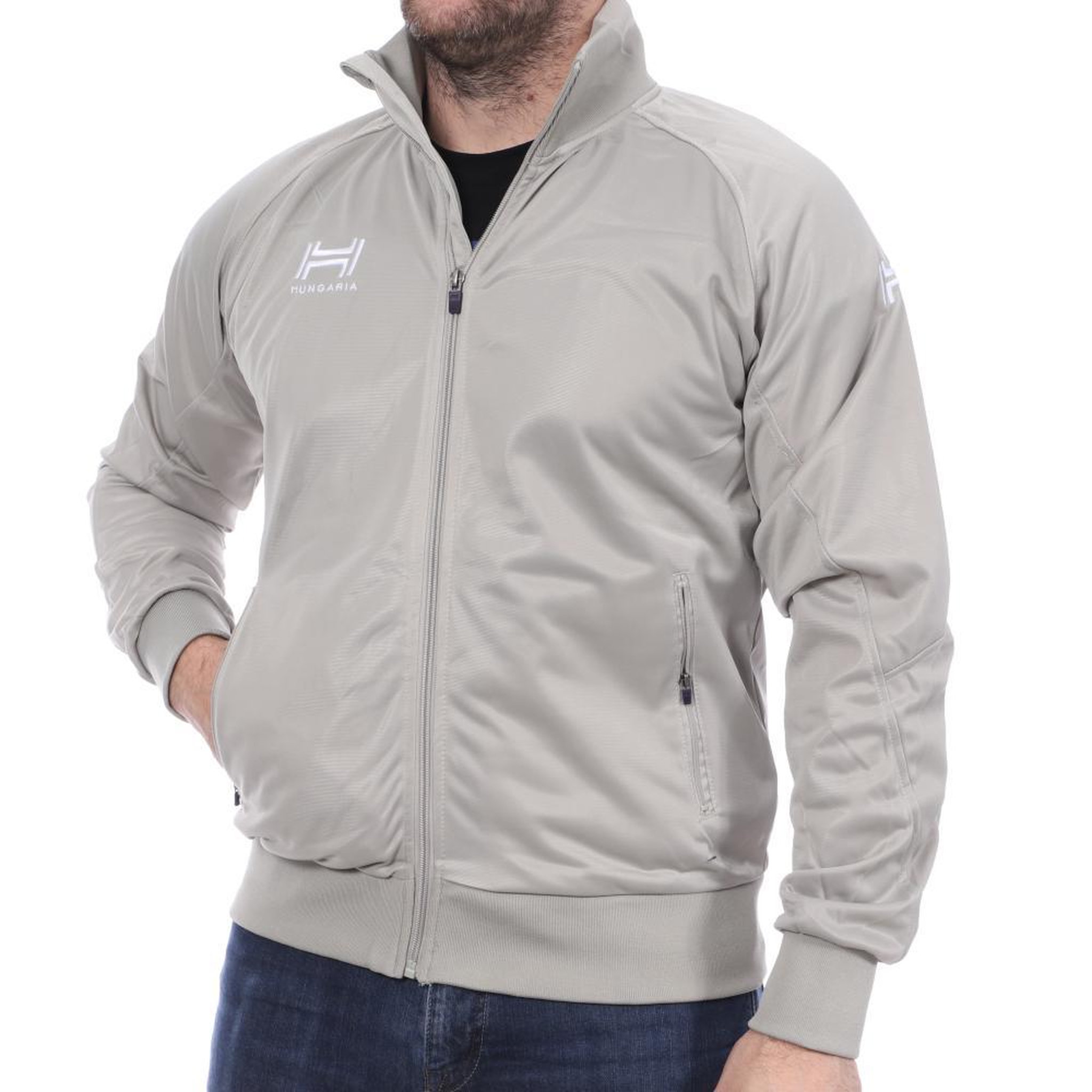 Voir la diapositive 1 : HUNGARIA Veste grise homme hungaria training premium 15