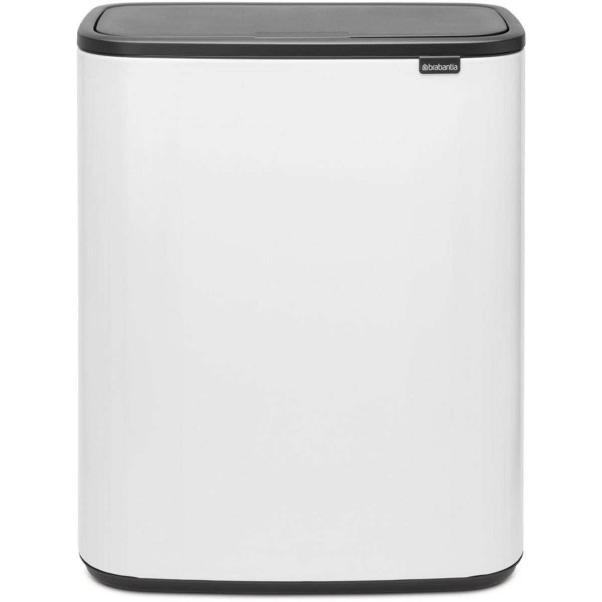 BRABANTIA Poubelle de cuisine tri sélectif Bo Touch Bin 2X30L White