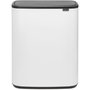 Voir la diapositive 2 : BRABANTIA Poubelle de cuisine tri sélectif Bo Touch Bin 2X30L White