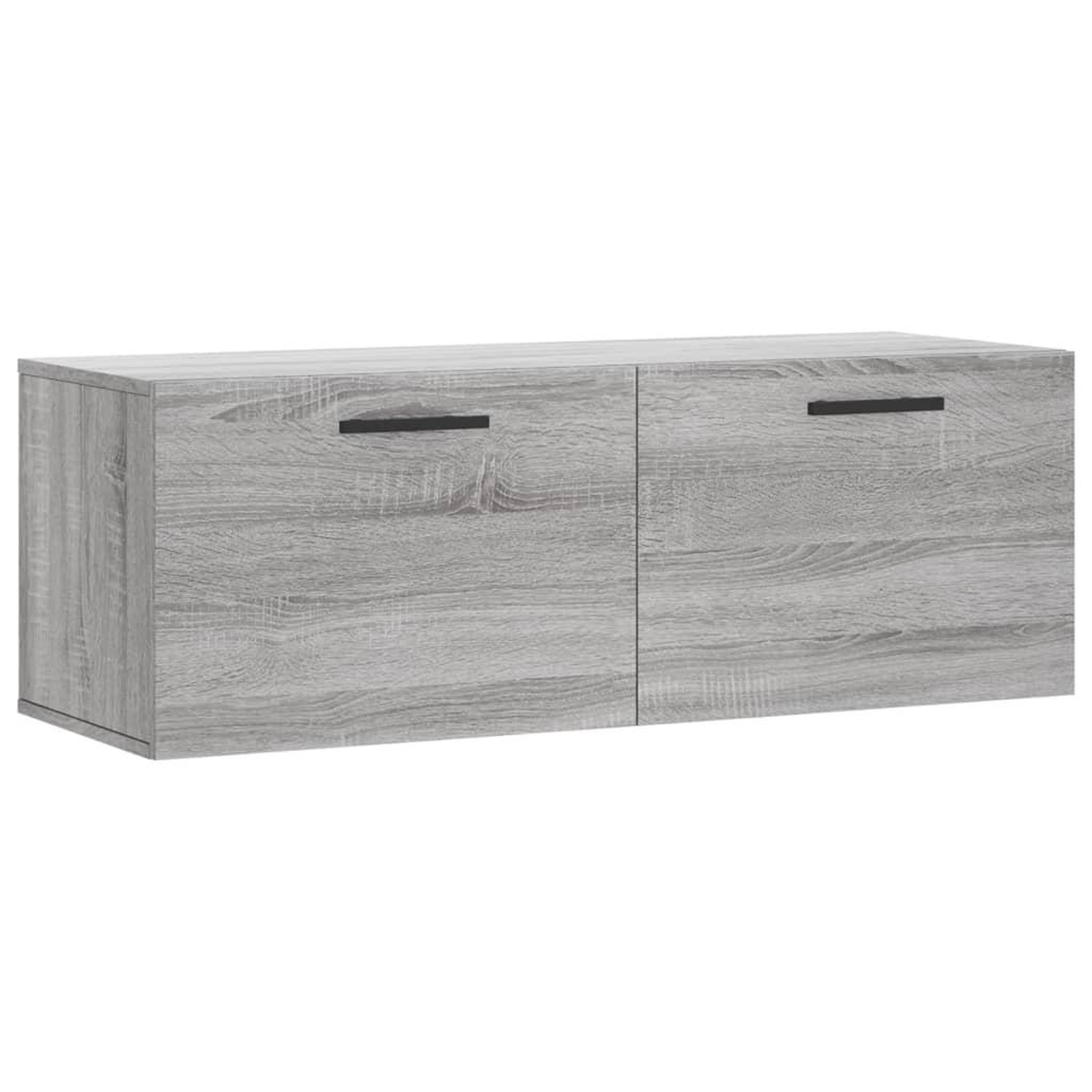 Voir la diapositive 2 : VIDAXL Armoire murale sonoma gris 100x36,5x35 cm bois d'ingenierie