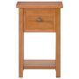 Voir la diapositive 3 : VIDAXL Table a revues avec tiroir 35x27x55 cm Bois de chene solide