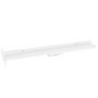 Voir la diapositive 6 : VIDAXL Etageres murales 2 pcs Blanc brillant 80x9x3 cm