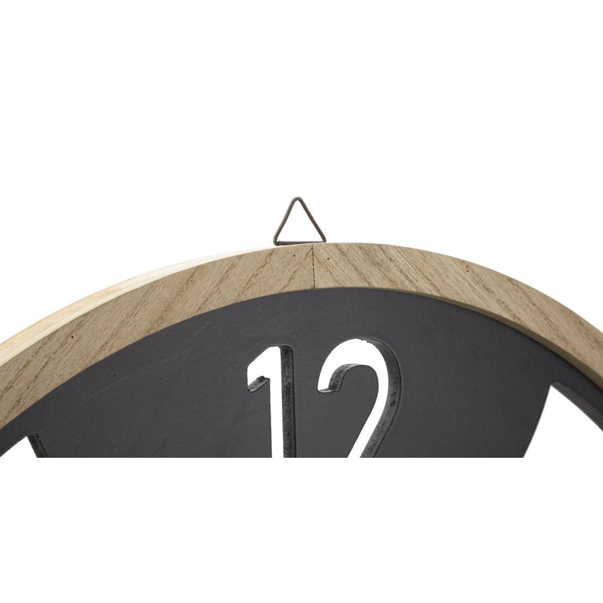Voir la diapositive 2 : Paris Prix Horloge murale en métal  clips  60cm noir