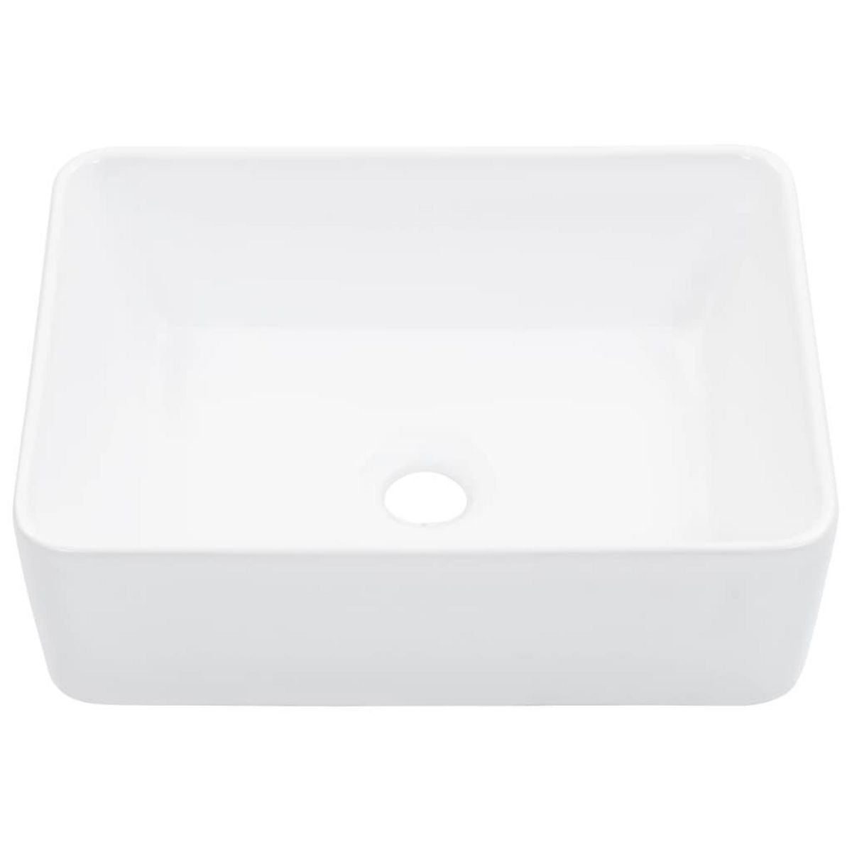 VIDAXL Lavabo 40x30x13 cm Ceramique Blanc