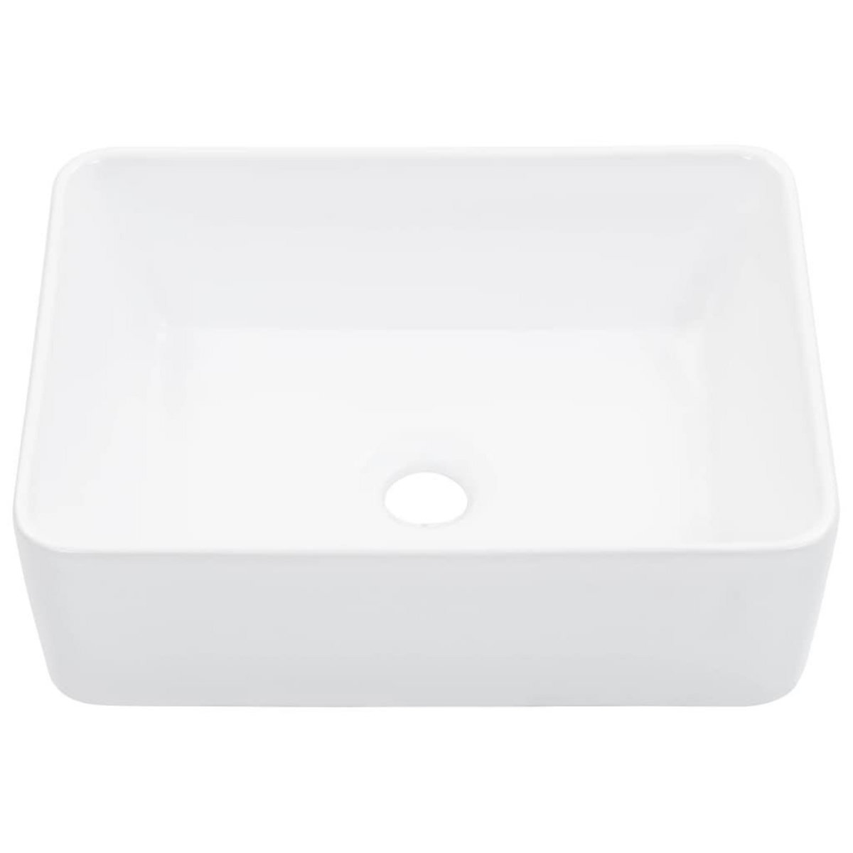 VIDAXL Lavabo 40x30x13 cm Ceramique Blanc