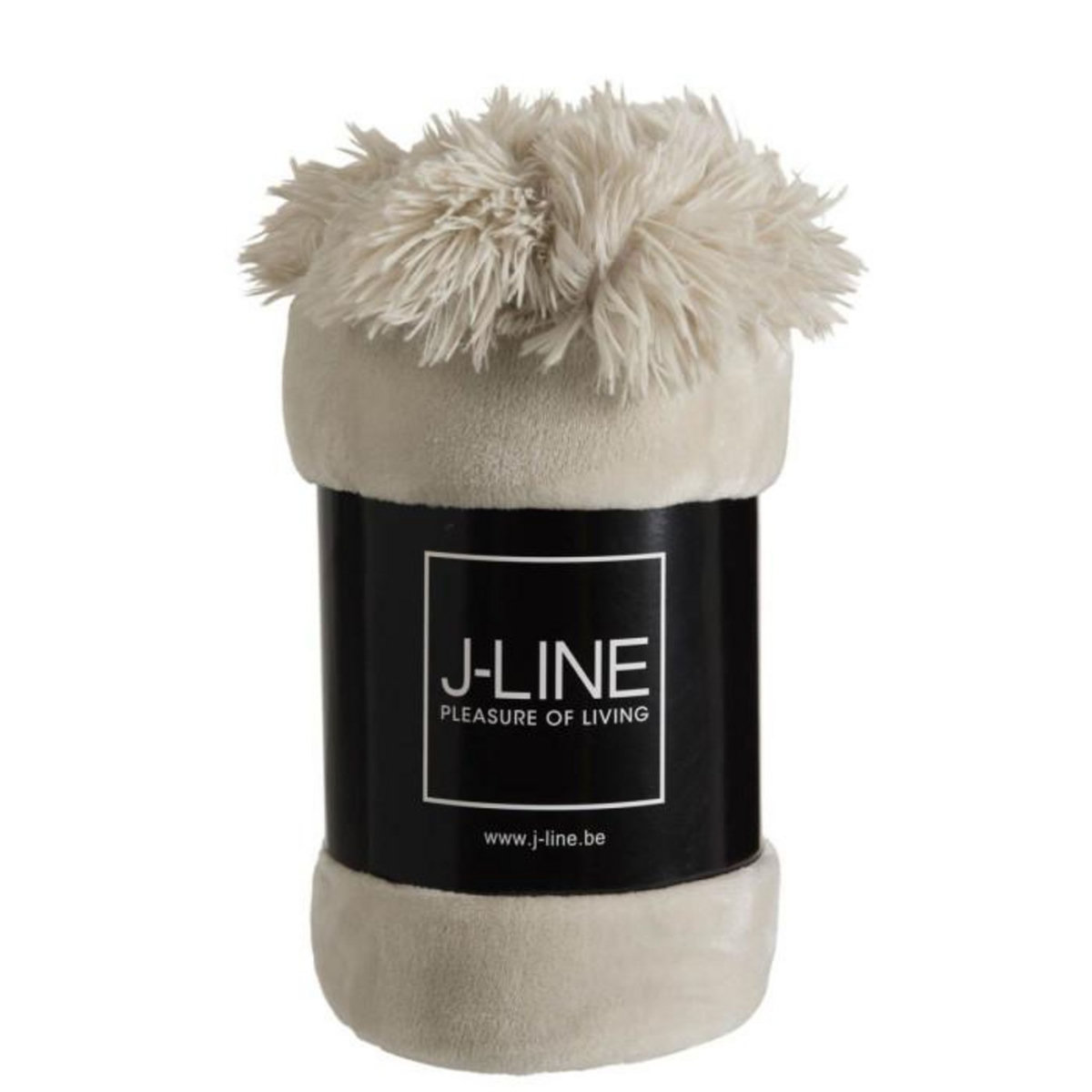 Paris Prix Plaid Uni à Pompons  Enora  130x170cm Beige