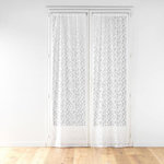 Paris Prix Paire de Voilages Maille  Manon  70x240cm Blanc