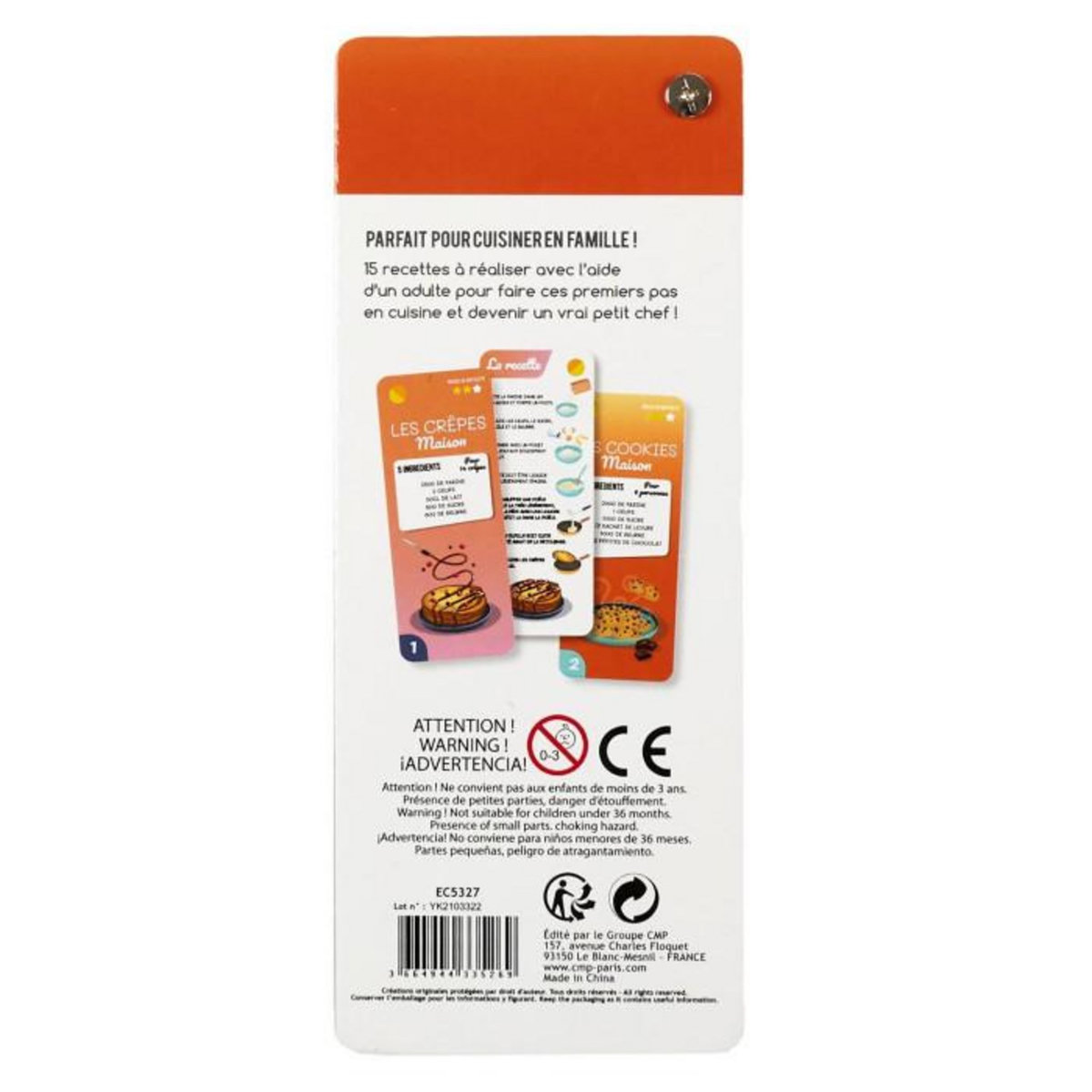 Paris Prix Cartes Éducatives  Recettes  20cm Multicolore