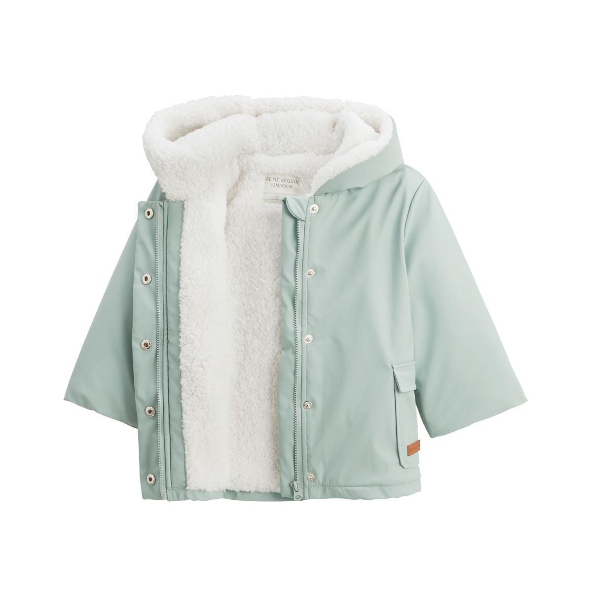 Petit Béguin Manteau enfant imperméable doublé sherpa Holamuchacha