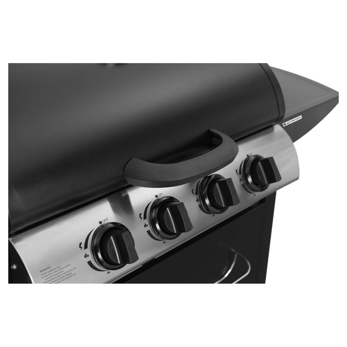 GARDENSTAR Barbecue gaz - 4 brûleurs - Acier