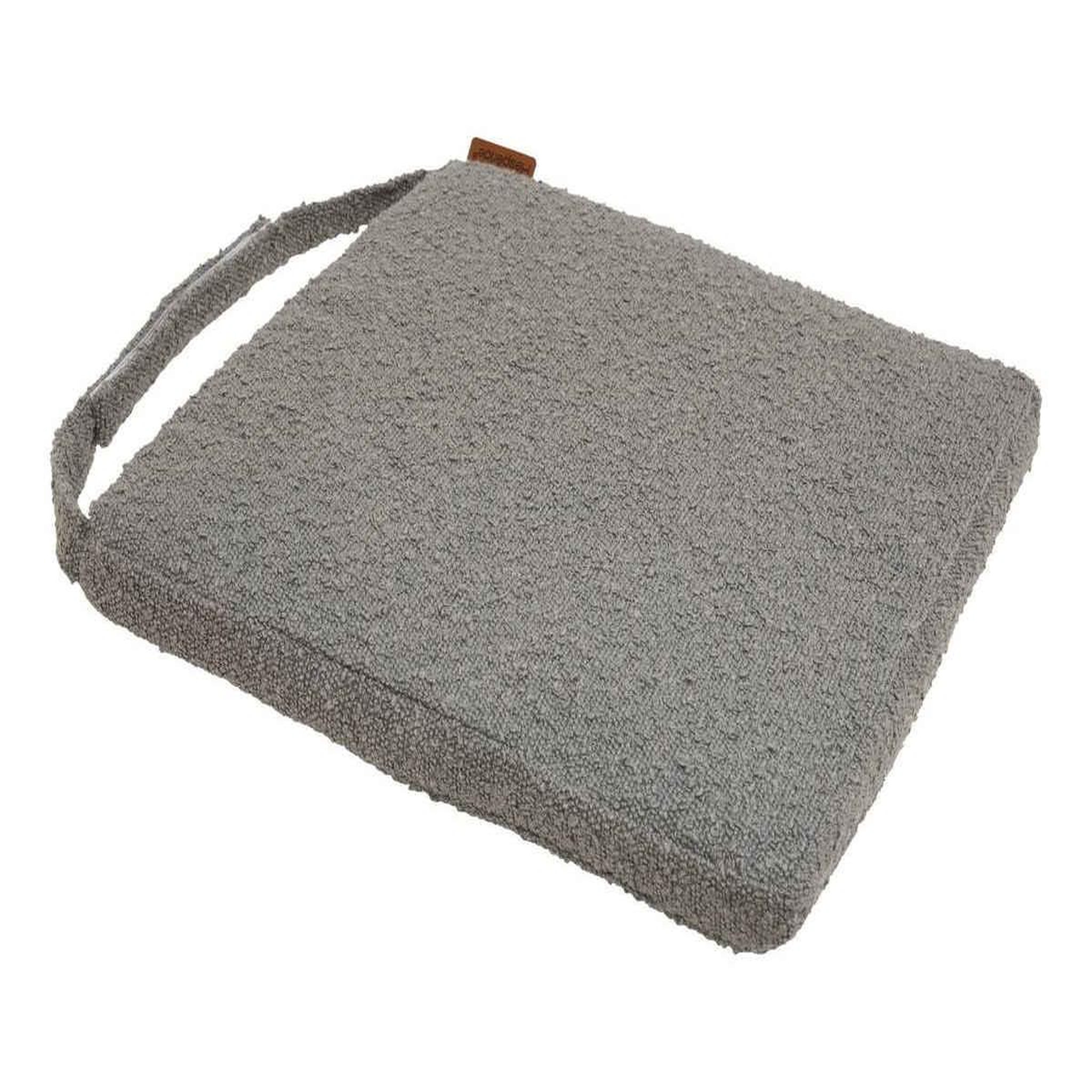 HESPERIDE Galette de chaise Solfia 40 x 40 cm ardoise - Hespéride