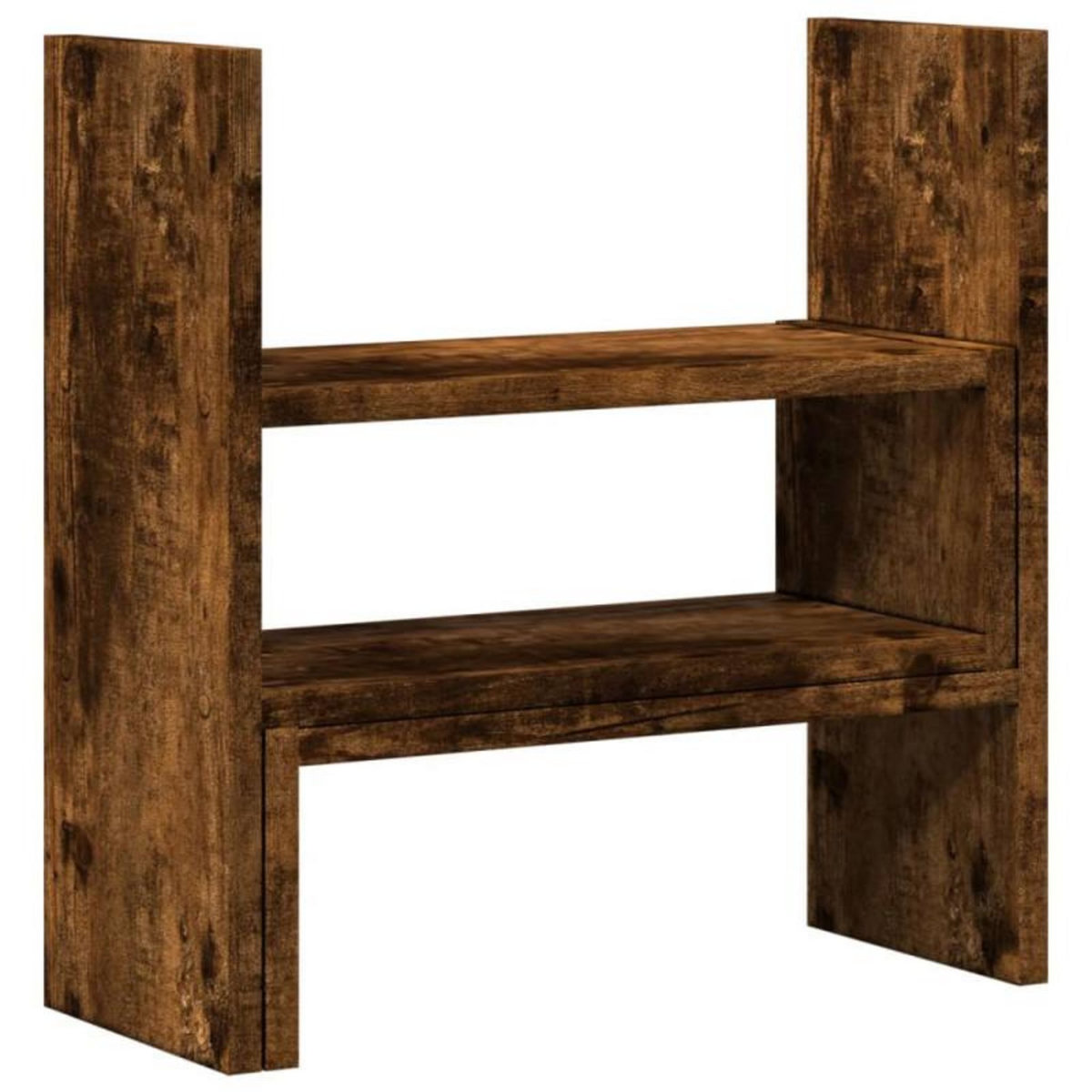 VIDAXL Organisateur de bureau réglable chêne fumé bois d ingénierie