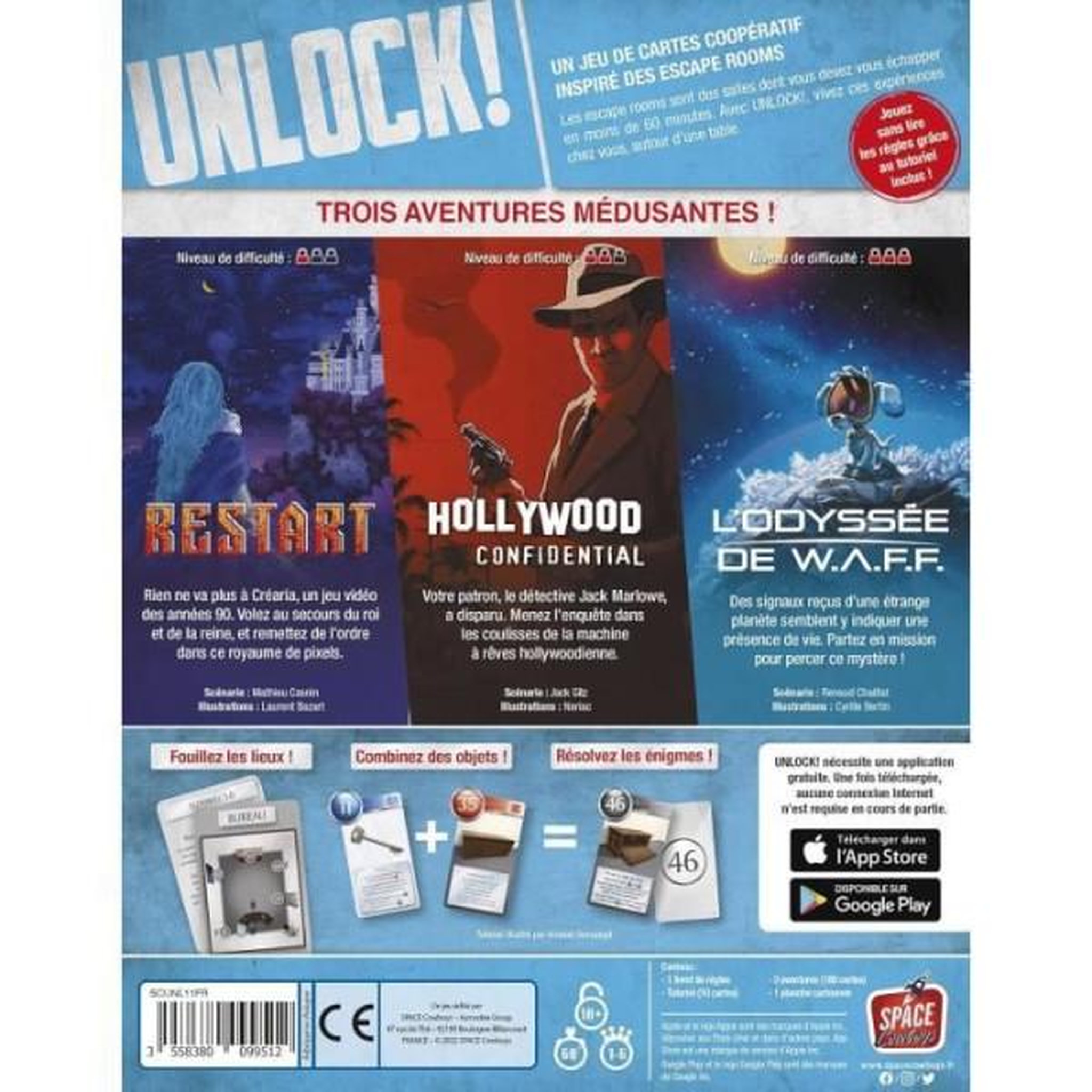 Voir la diapositive 3 : Asmodee UNLOCK! EXTRAORDINARY ADVENTURES, Papeterie