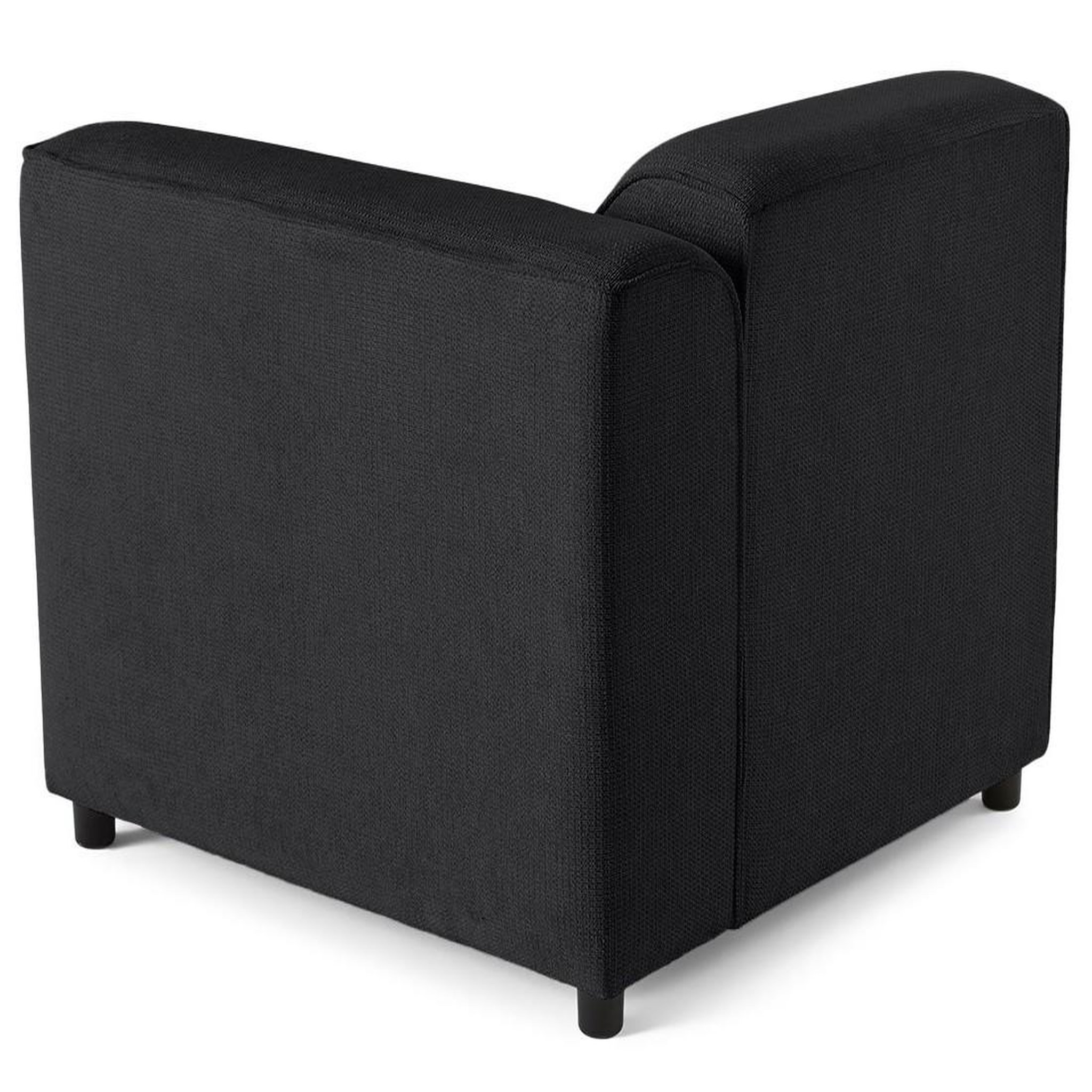 Voir la diapositive 5 : LISA DESIGN Suaro - module d'assise d'angle droit en tissu texturé