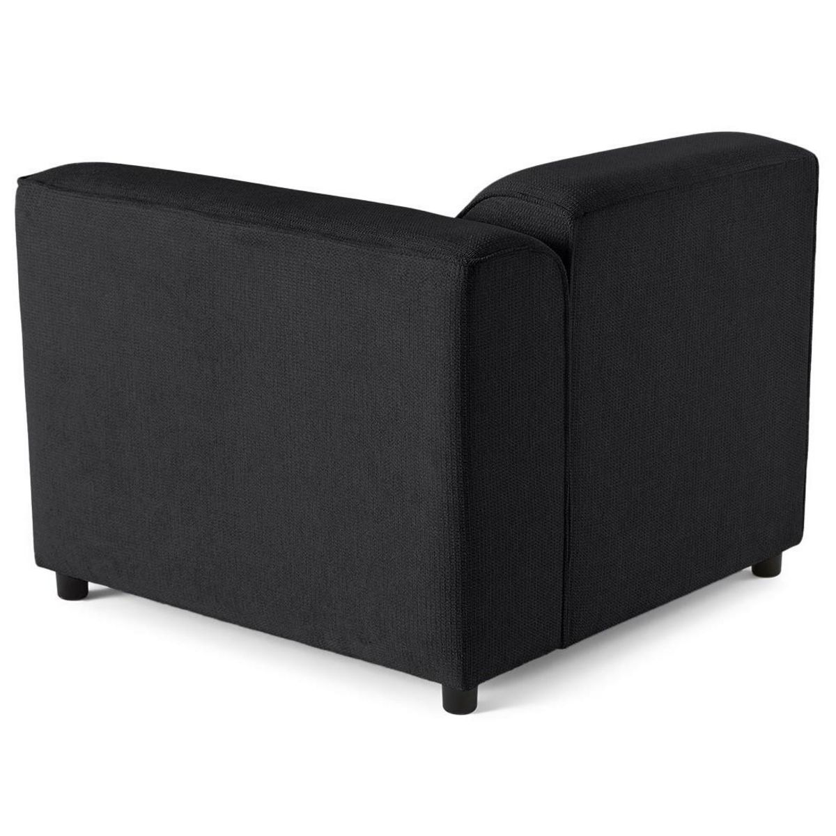 LISA DESIGN Suaro - module d'assise d'angle droit en tissu texturé