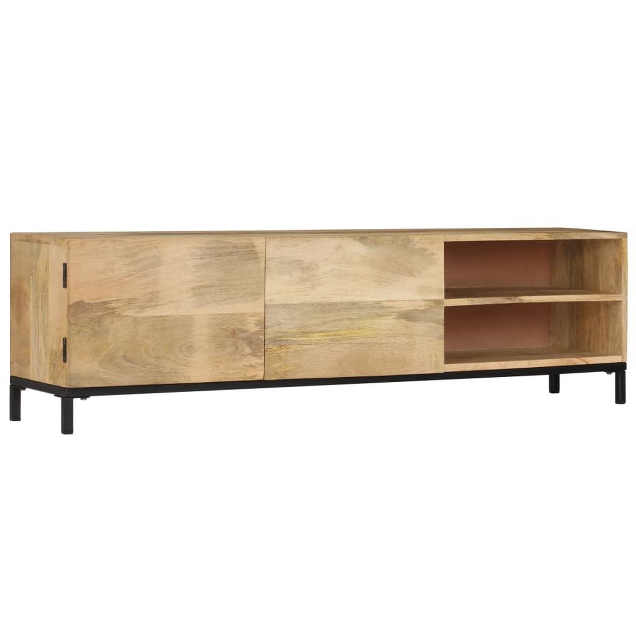 Voir la diapositive 1 : VIDAXL Meuble TV 145x30x41 cm Bois massif de manguier