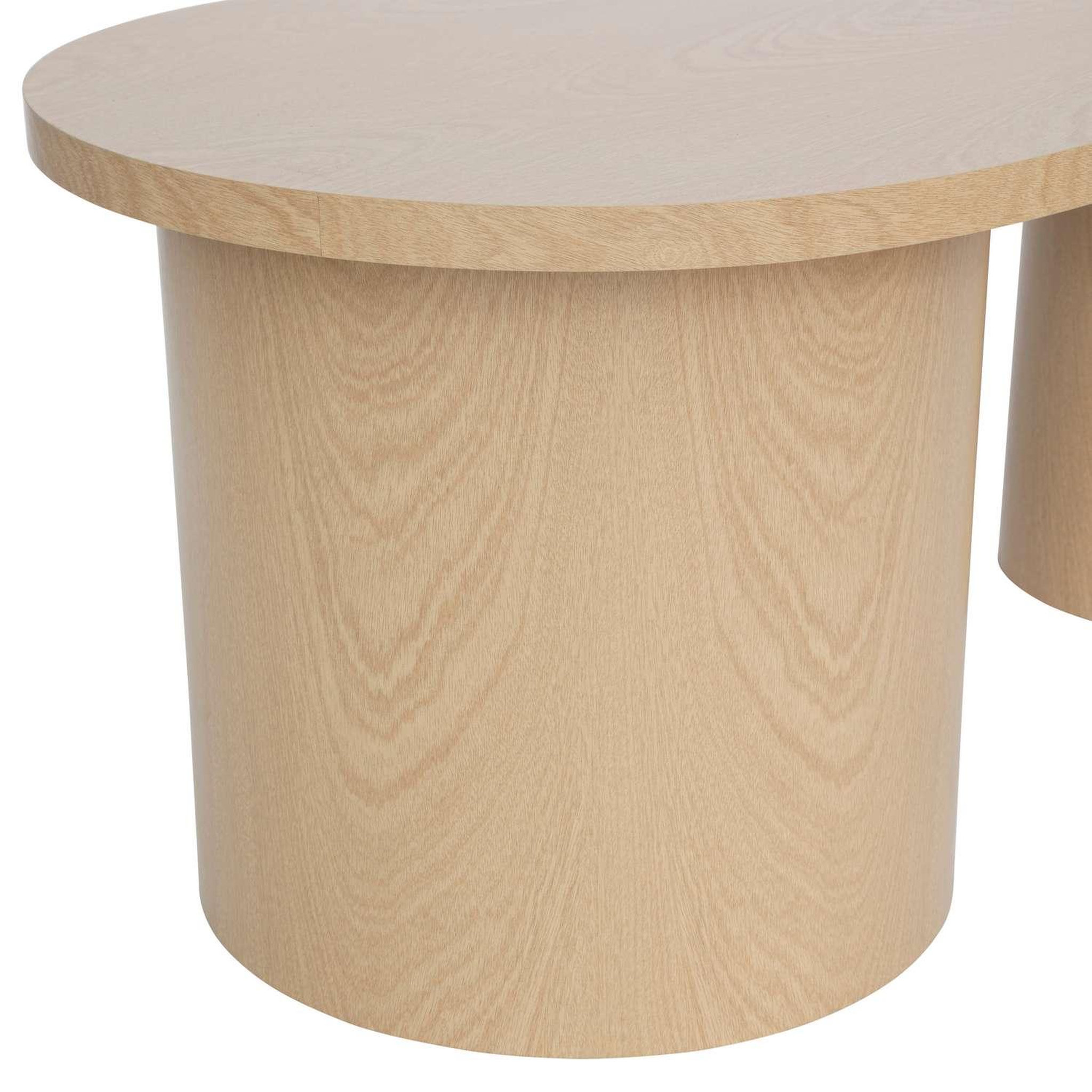 Voir la diapositive 5 : ATMOSPHERA Duo de tables basses gigognes soleya - beige