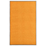 VIDAXL Paillasson lavable Orange 90x150 cm