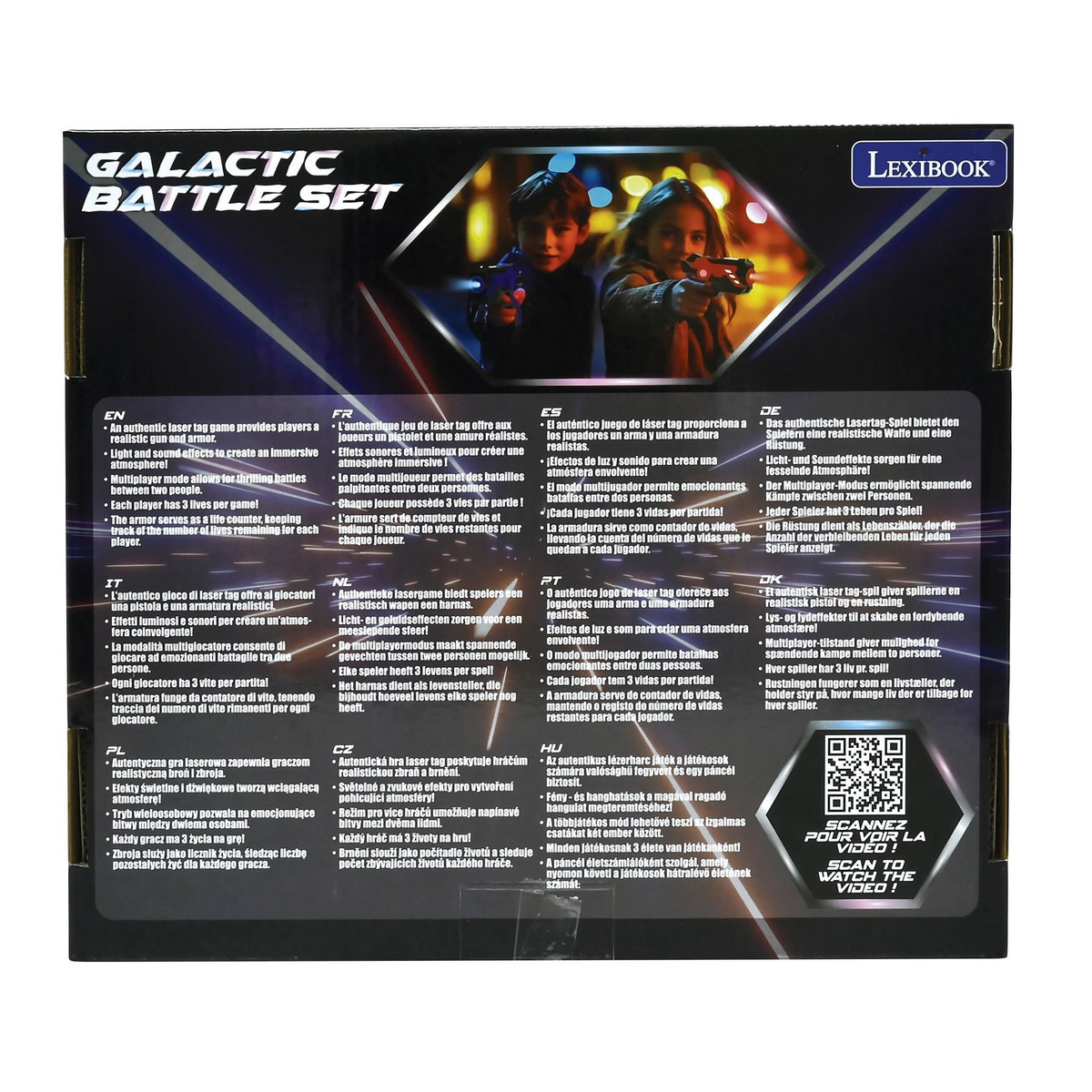 Lexibook Set de 2 Laser Tag avec harnais