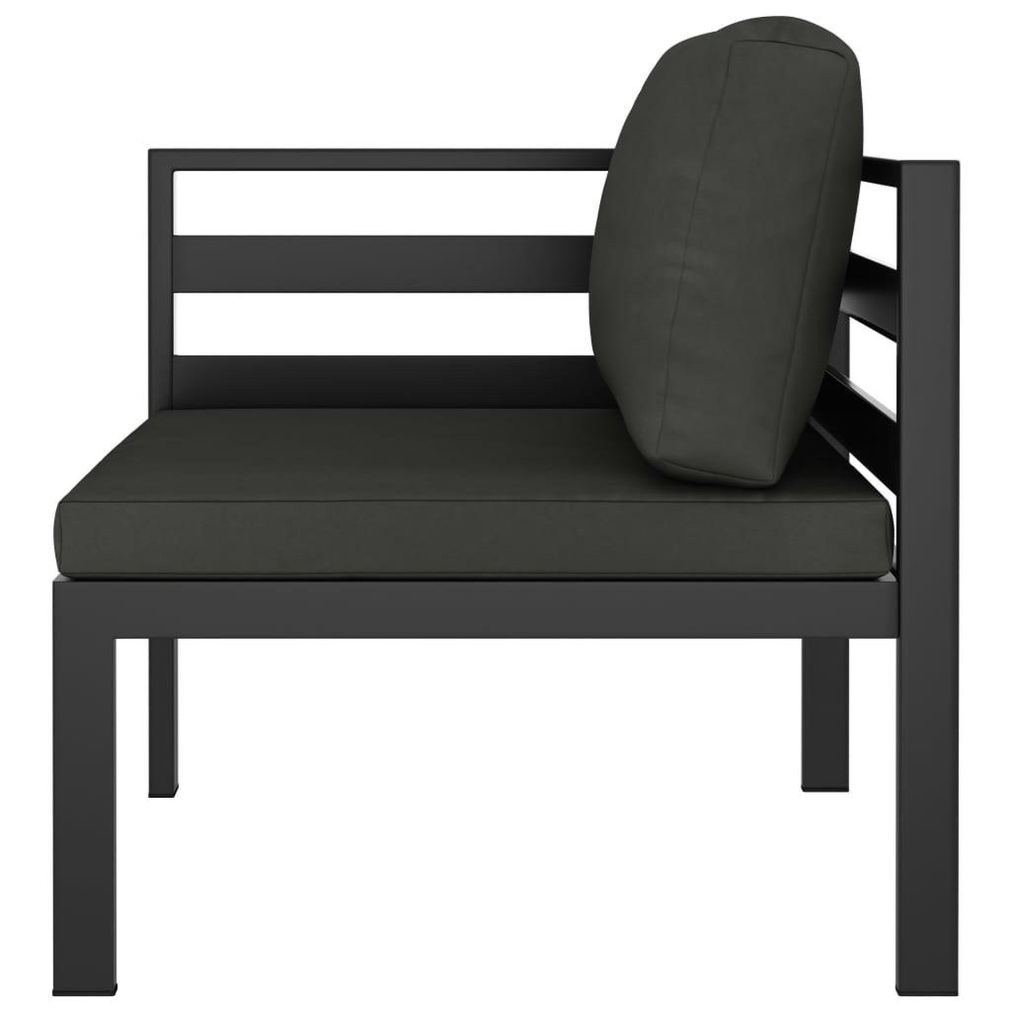 Voir la diapositive 4 : VIDAXL Salon de jardin 7 pcs avec coussins Aluminium Anthracite